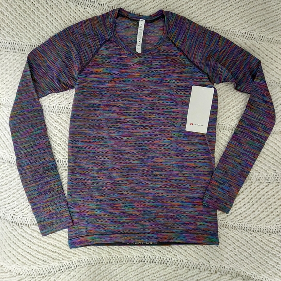 lululemon athletica Tops - LULULEMON Swiftly Tech Longsleeve Rainbow